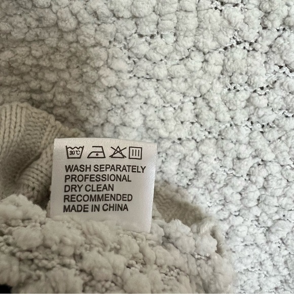 Zesica Women's Cardigan Sweater Long Sleeve Open Front Knit S Cream‎ - Picture 5 of 5